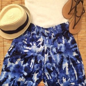 Tommy Bahama Tie Dye Palm Tree Linen Pants L